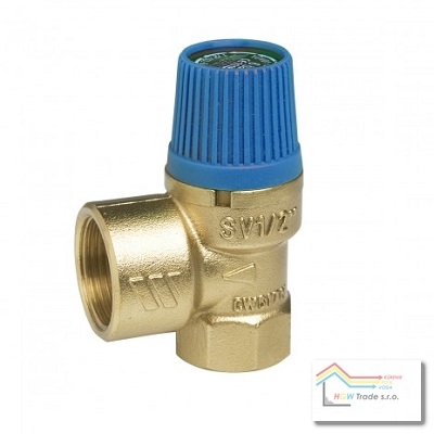 Poistný ventil SVW 1/2" 6,0 BAR
